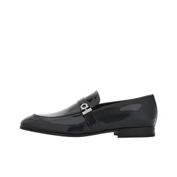 FERRAGAMO Gancini Patent-leather Loafers