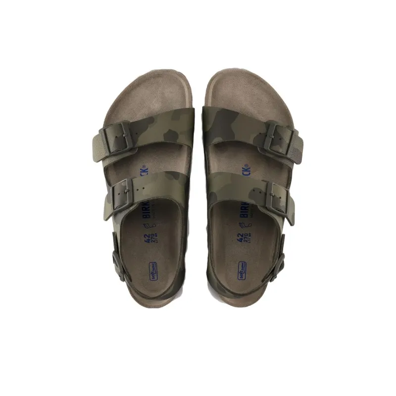 Birkenstock Beach Sandals Unisex Green Camouflage Narrow Fit-3