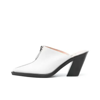Elleme Eclair zip 85mm Leather Mules Women's
