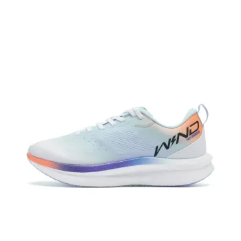 QIAODAN Strong Winds SE Cushioning Anti Slip And Wear Resistant Low Top Running Shoes Women's White Blue