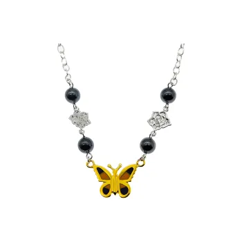 STUGAZI White Gold Plated Copper Shell Pearl Necklaces Unisex