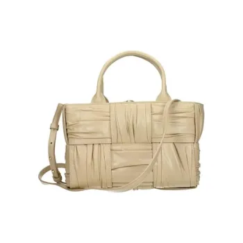 Bottega Veneta Arco Tote Bag Mini Foulard Intrecciato Porridge