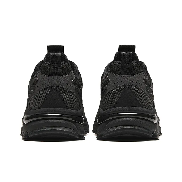 Anta Millennial Cushioned Wear Resistant Slip Resistant Low Top Casual Shoes Men's Gray Black-3