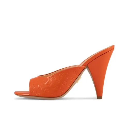 LOUIS VUITTON Slide Slippers Women's Orange