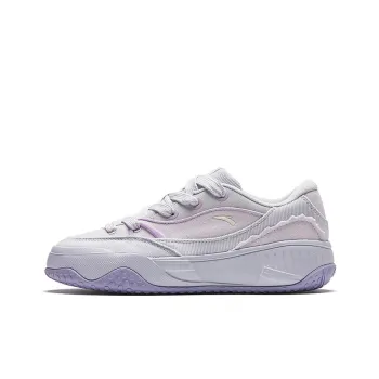 Anta Cookie Shoes Cushioning, Wear Resistant Low Top Skateboard Shoes Women's Purple