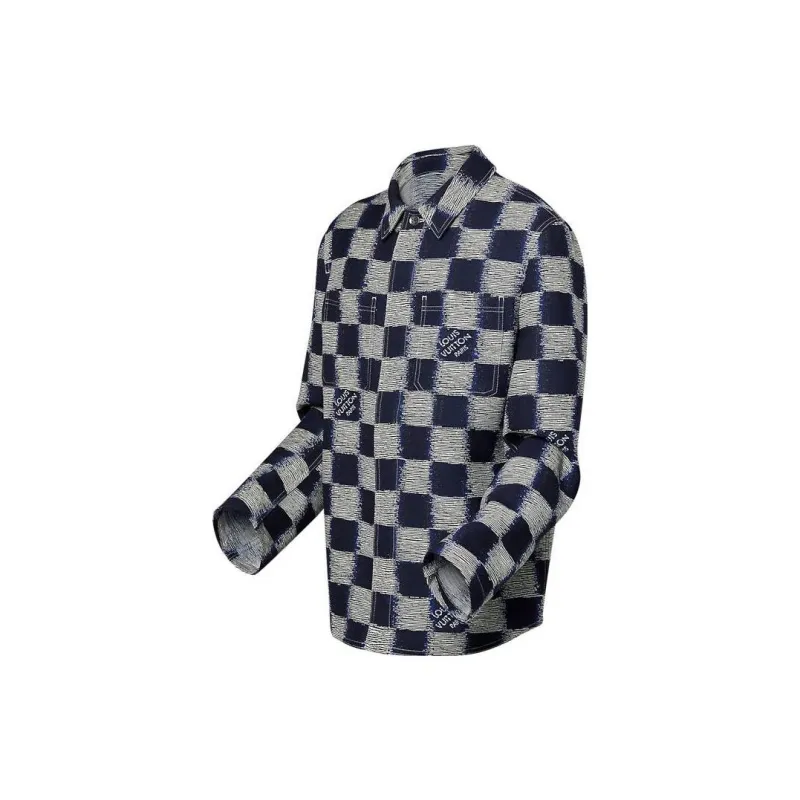 LOUIS VUITTON 2010s Damier Azur Shirt-2