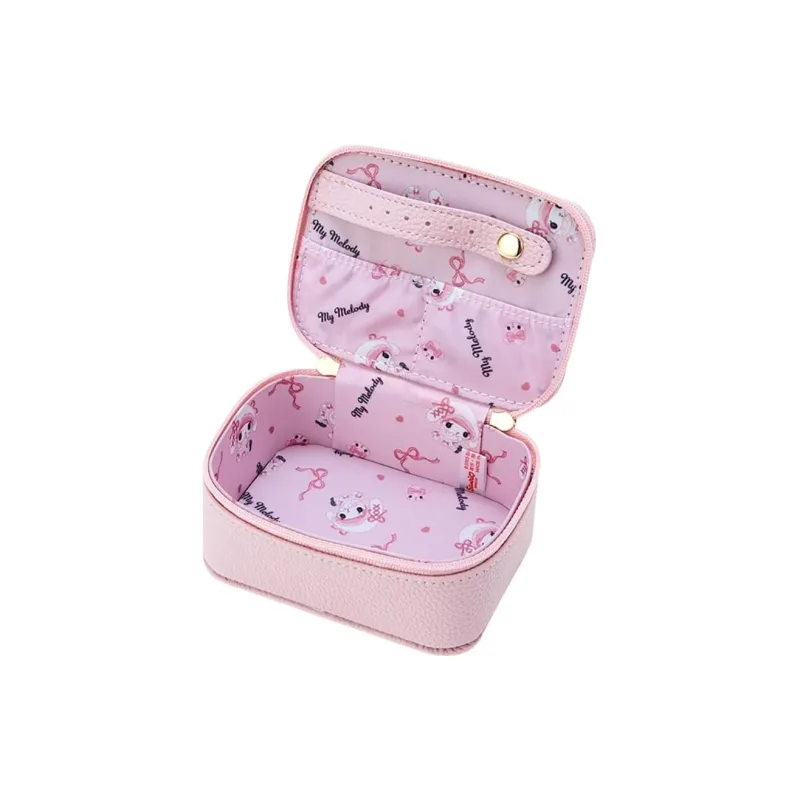 Sanrio Polyester Jewelry Box Makeup Bag Regular Women's Pink-1