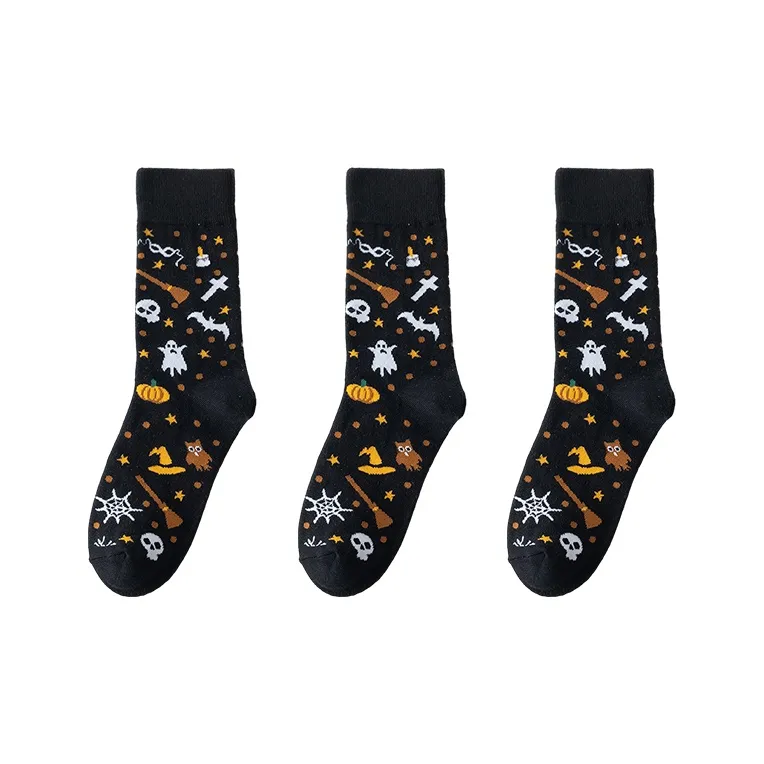 Woven Pear Mid-Calf Socks Unisex 3 Pack-3