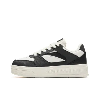 Anta Muffins Cushioning Wear Resistant Low Top Skateboard Shoes Women's White Black