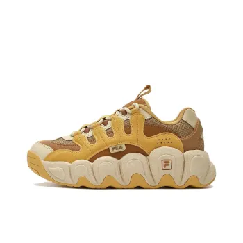 FILA Croissant Chunky Sneakers 'Yellow Brown' Women's