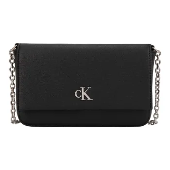 CALVIN KLEIN Synthetic Material Small Square Bag, Crossbody Bag Women's Space Black/Cow Ivory