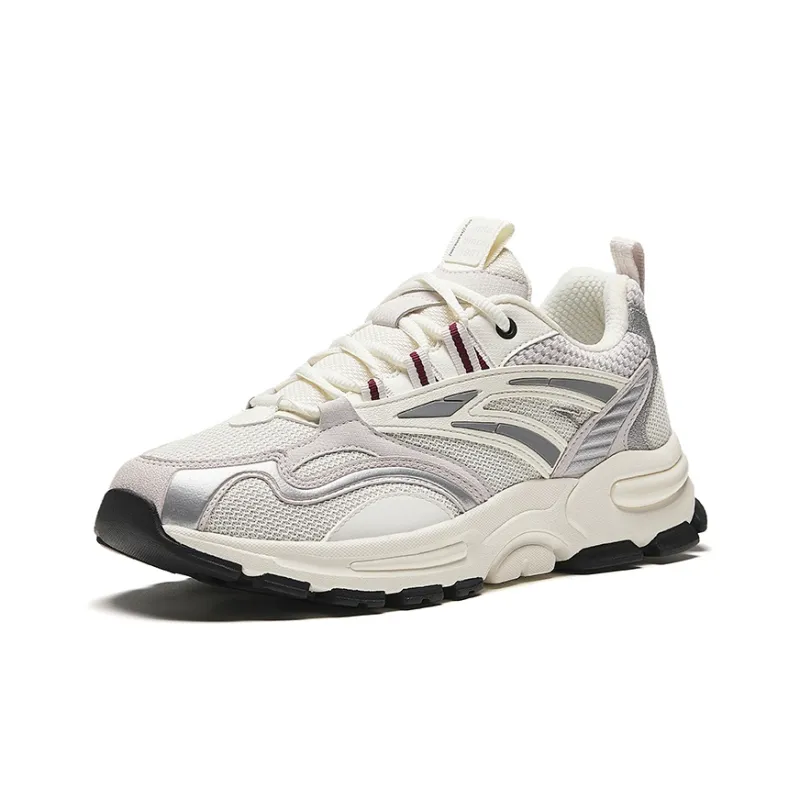 Anta Millennial Cushioning Anti Slip And Wear Resistant Low Top Casual Shoes Men's White Gray Silver-1