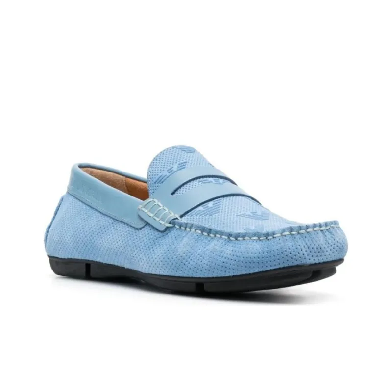 EMPORIO ARMANI Loafers Men's Light Blue-2
