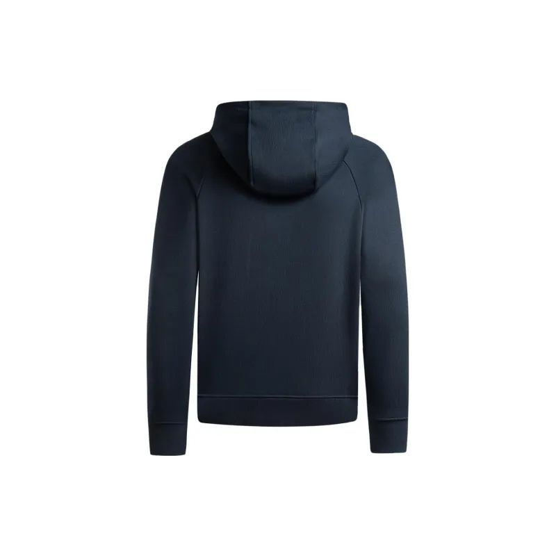 EMPORIO ARMANI Logo Embroidered Drawstring Hoodie-1