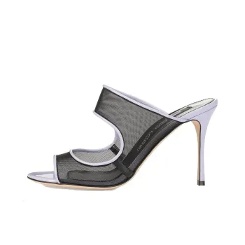 SERGIO ROSSI Mesh Detail Open-toe Pumps