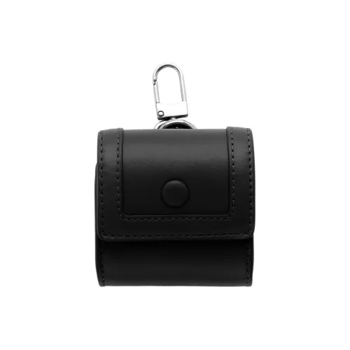 COS Cow Leather AirPods Headphone Case Earphone Case Men's Black
