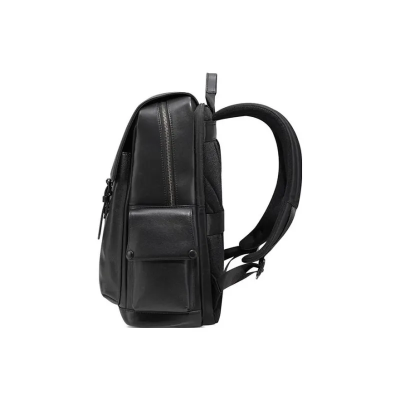 SAMSONITE Fabric With Cow Leather And Synthetic Leather Backpack Regular Men's Black-2