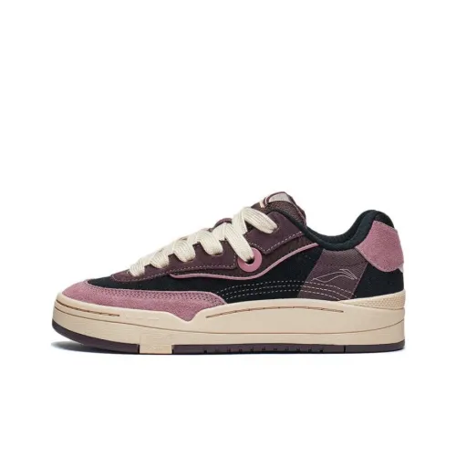 LINING GOS 2000 Skateboard Shoes Women's Low-Top Black/Purple