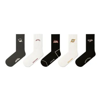 Duanmei Mid Calf Socks Unisex 5 Pack