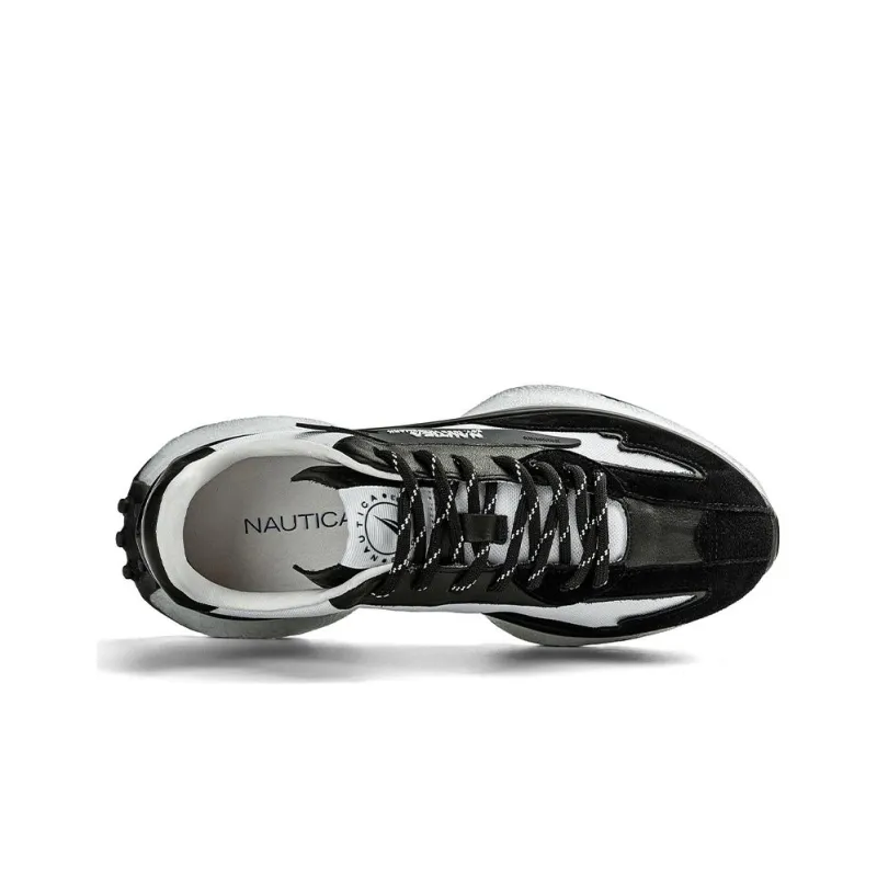 NAUTICA Low Top Casual Shoes Women's Black White-3