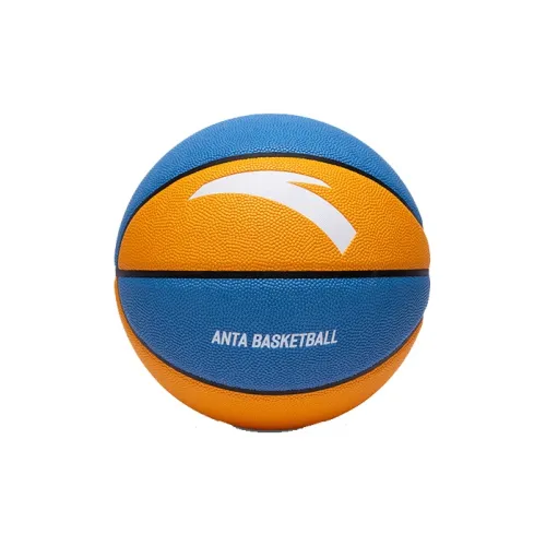 Anta PU Basketball Yellow Blue Size 5 Size 6 Size 7 Training Unisex