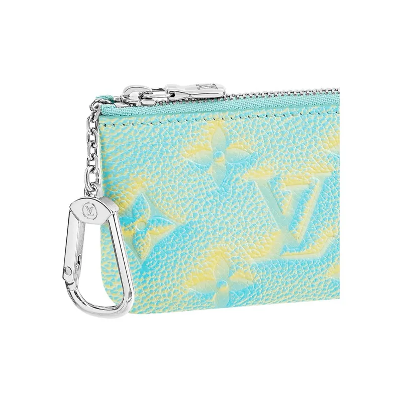 LOUIS VUITTON Key Pouch Vert D'eau Green-4