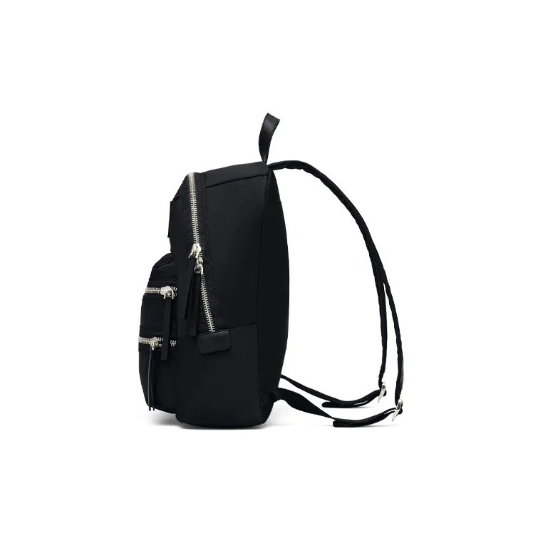 MARC JACOBS The Biker Logo Patch Zipped Large Backpack-2