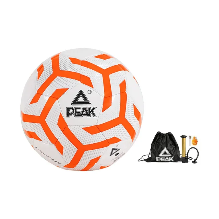 PEAK Size 5 Soccer PVC Machine Stitched Soccer Ball Unisex-13