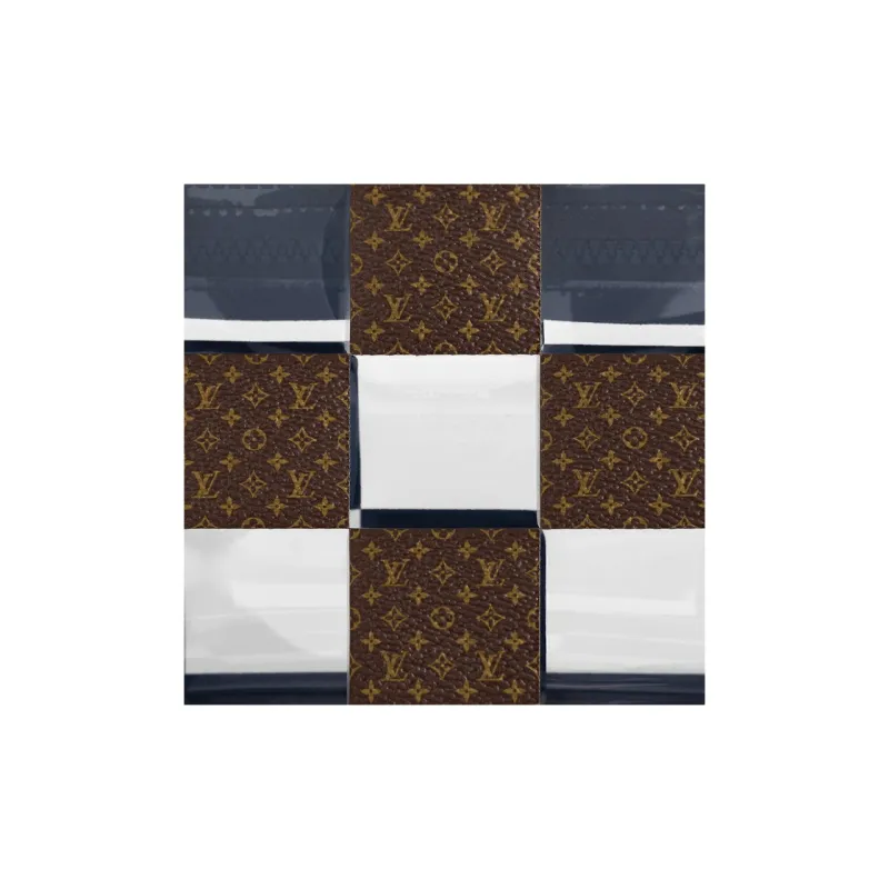 LOUIS VUITTON Standing Pouch Brown/Clear-4