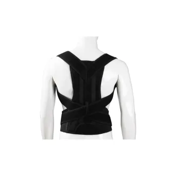 Pie Dazzle Back Support Braces Breathable Protective Compression Black Unisex