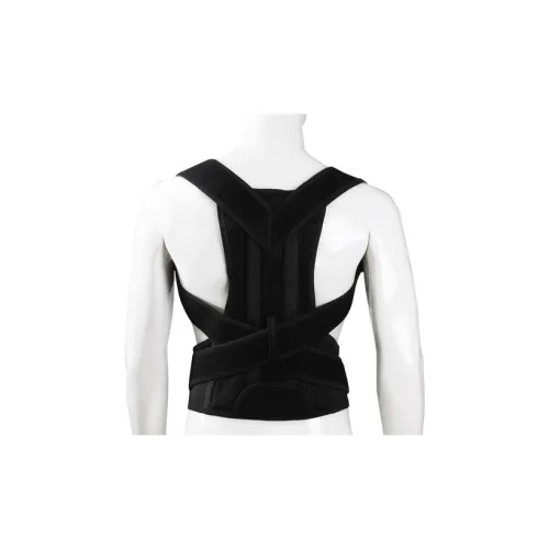 Pie Dazzle Back Support Braces Breathable Protective Compression Black Unisex