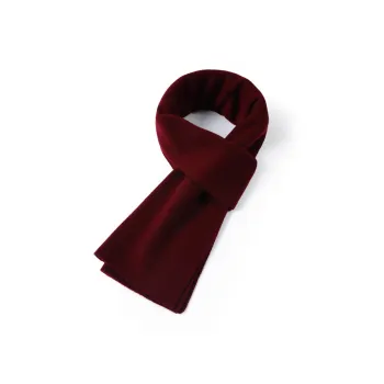 PIERRE CARDIN Wool Knit Scarves Men's Burgundy