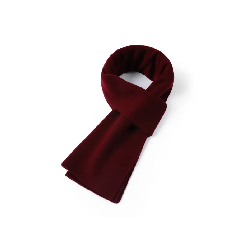 PIERRE CARDIN Wool Knit Scarves Men's Burgundy-0