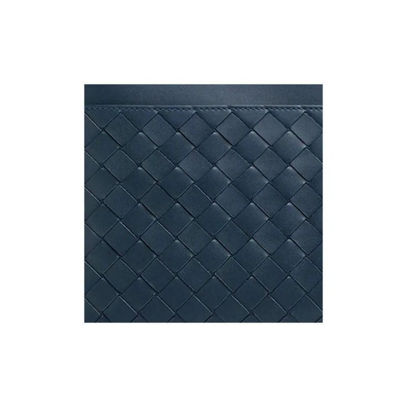 Bottega Veneta Calfskin Clutch Regular Men's Dark Blue-3