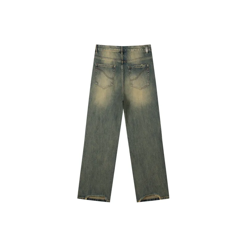 CLIMAX VISION Jeans Unisex Vintage Washed Blue-1