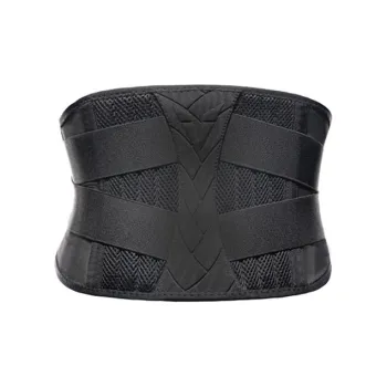 VEIDOORN Back Support Braces Breathable, Protective, Rehabilitation, Compression Black Unisex