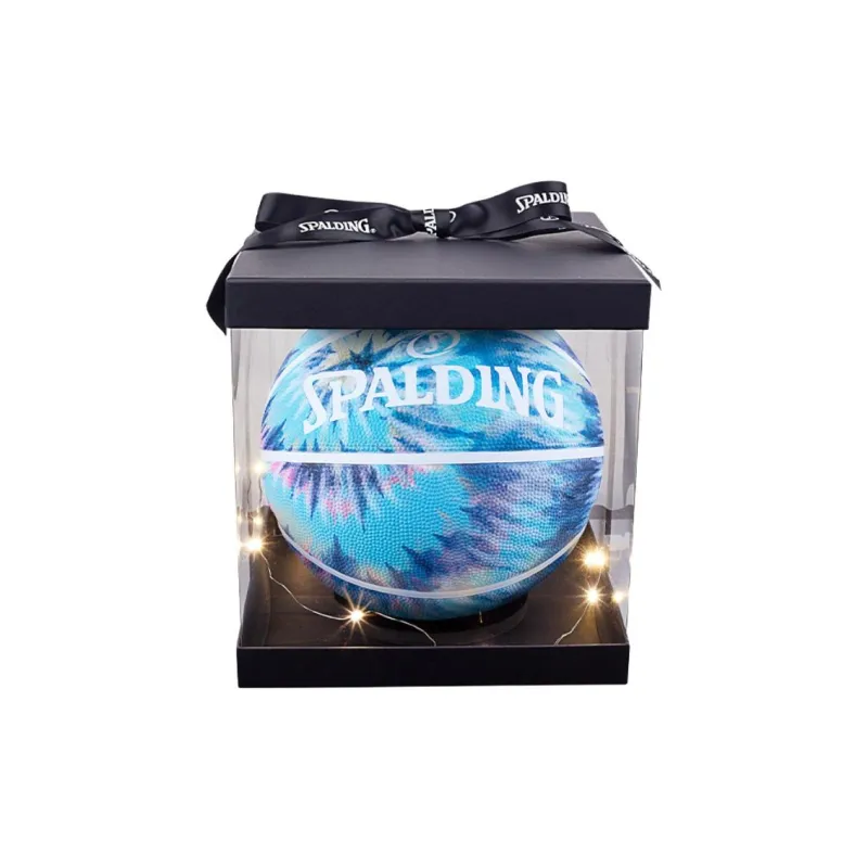 SPALDING Tie dye Series Rubber Basketball Blue Size 7 Training Unisex-5
