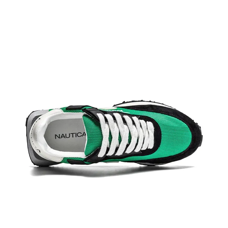 NAUTICA Cushioning Breathable Lightweight Height Increasing Low Top Casual Shoes Women's Black White-5