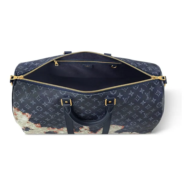 LOUIS VUITTON Keepall Bandouliere 50 Monogram Bleach-3