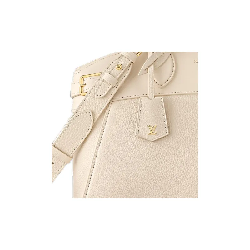 LOUIS VUITTON Cow Leather Shoulder Bag Crossbody Bag Handbag Regular Women's White-2