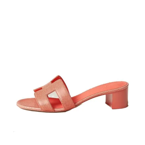HERMES Slide Slippers Women's Orange