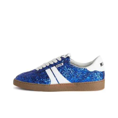 MSGM Skateboard Shoes Women's Low-Top Blue