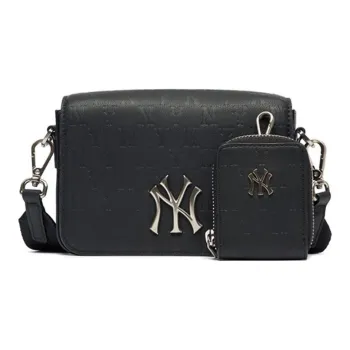 MLB Monogram Collection Cotton Polyester Combo Bag Crossbody Bag Shoulder Bag Regular Women's Black