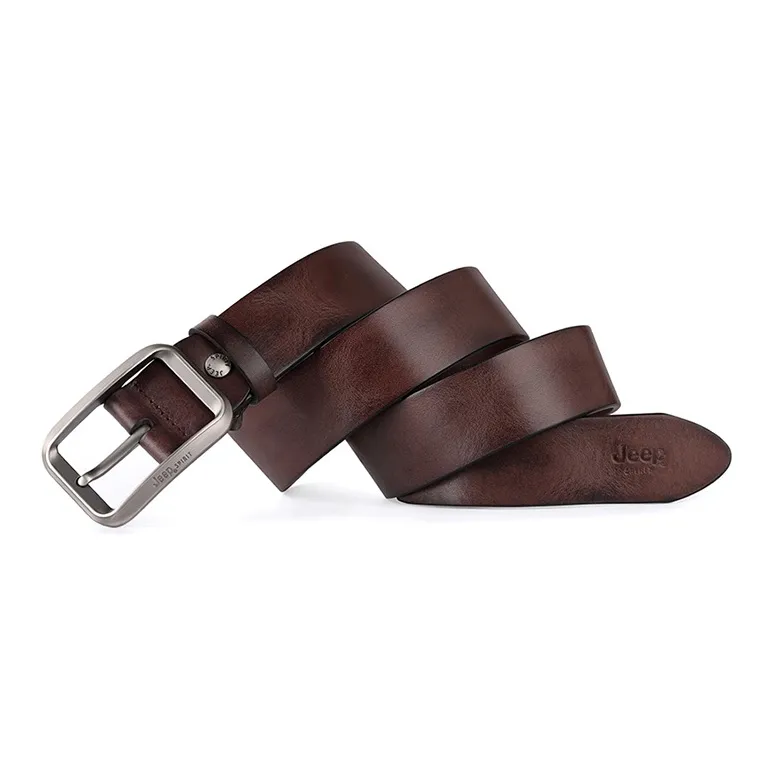 JEEP SPIRIT Top Grain Cow Leather Belts Men's Width 3.8cm-6