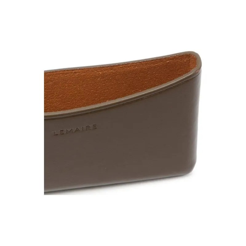 Lemaire Calfskin Coin Purses Wallets Women's Brown-2