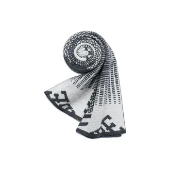 PIERRE CARDIN Wool Knit Scarves Men's Dark Gray