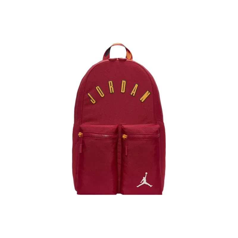 Jordan Polyester Backpack Regular Unisex Dark Red-0