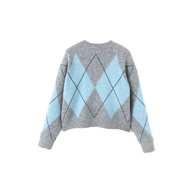 XIANGYING Sweaters Women's Blue-1