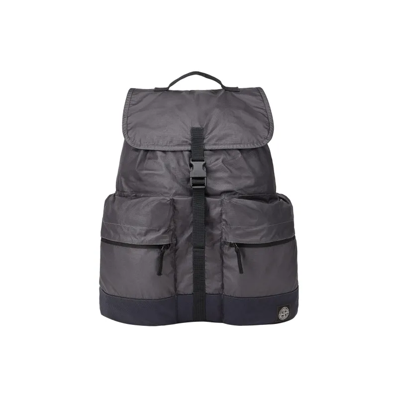 STONE ISLAND Cotton Backpack Regular Men's Black-3