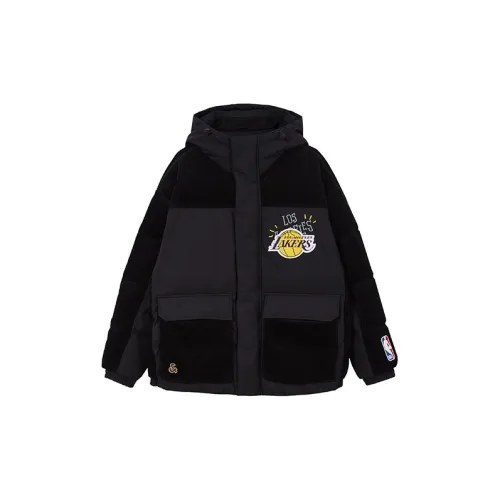 JACK&JONES X Lakers Nba Down Jackets Unisex E44 Black Sandy